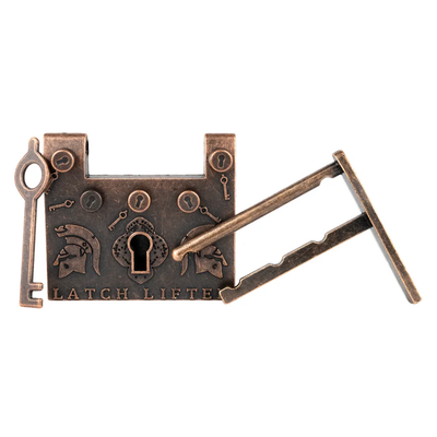 Latch Lifter Trick Lock- Roman Key and Lock Puzzle