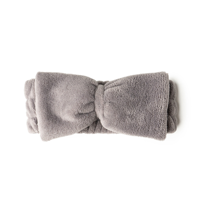 Lemon Lavender Take a Bow Plush Spa Headband