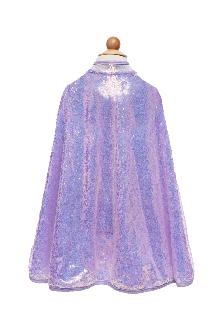 Lilac Sequins Cape (5-6)