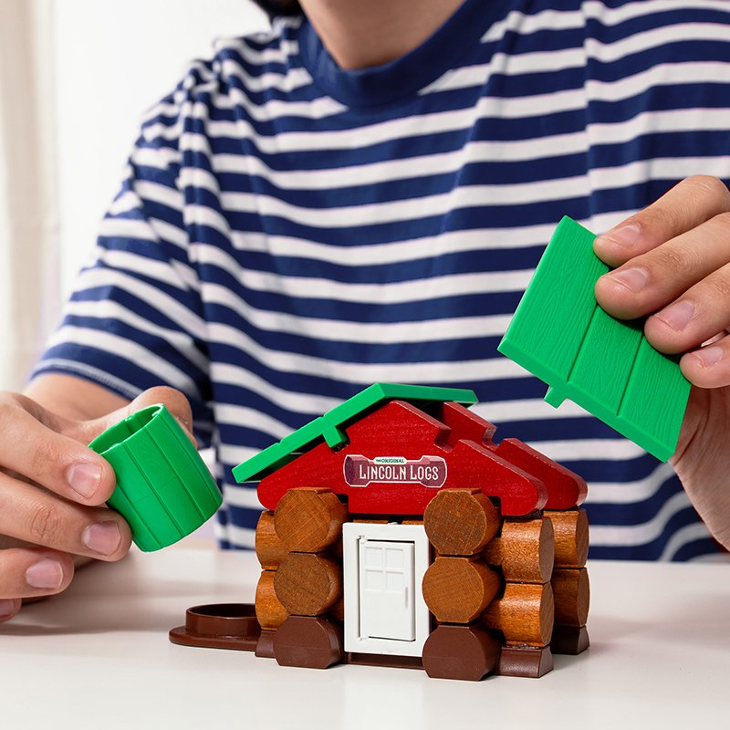 Lincoln Logs Mini Home Build