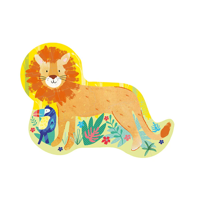 Lion Shaped 12 Pc Preschool Jigsaw Puzzle