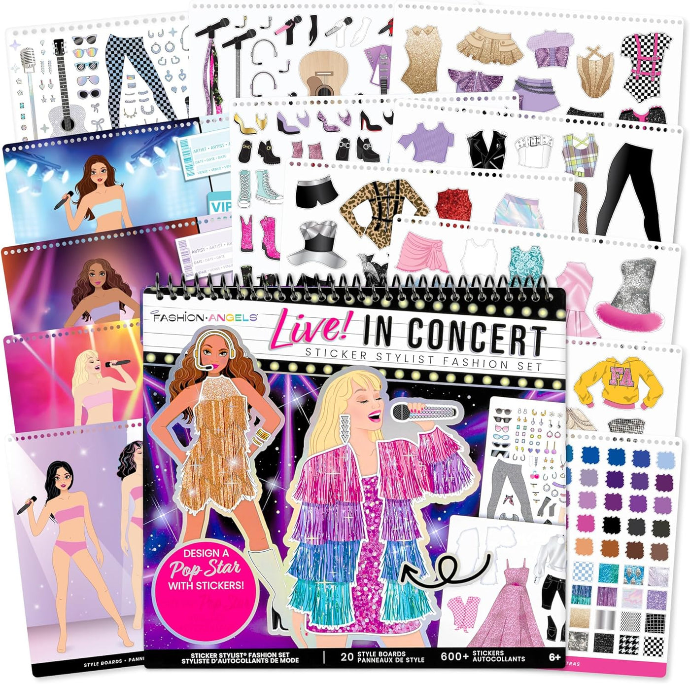 Live! In Concert Sticker Stylist Fashion Set