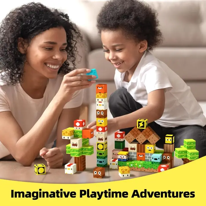 GobiDex Lumberjack Magnetic Building Cubes 100 Pc Set