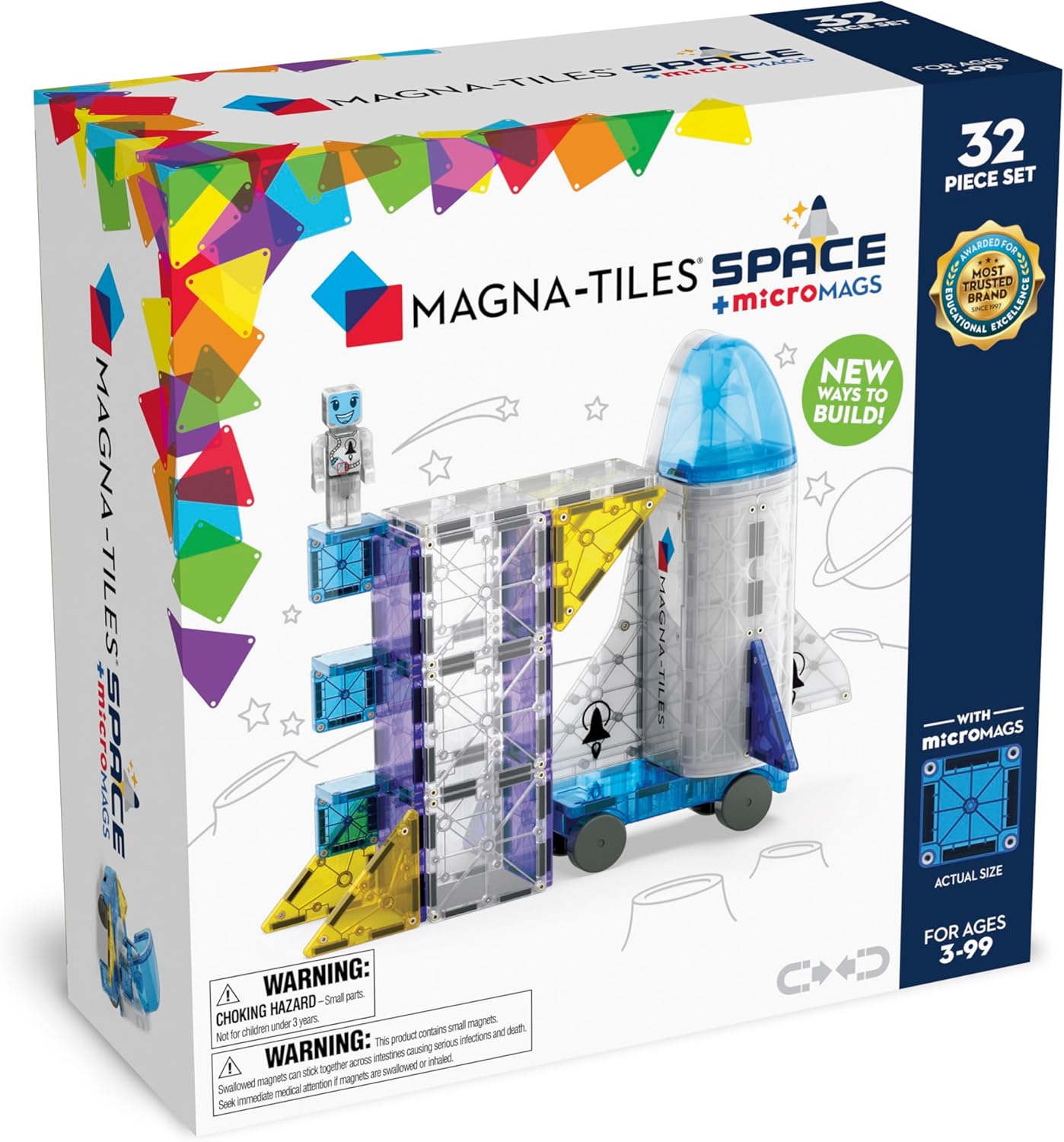 Magna-Tiles Space 32 Piece Combo Set