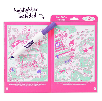 Fun to Go Mermaid Neon Hidden Pictures Puzzles