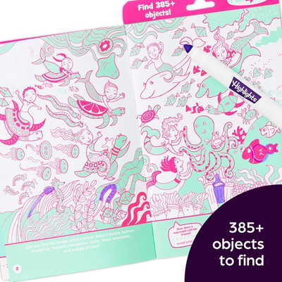 Fun to Go Mermaid Neon Hidden Pictures Puzzles