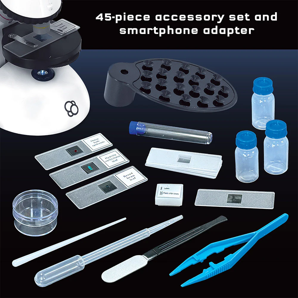 5 Blank Slides For Experiments Old Ted Microscope Kit 40x-1000x For ...