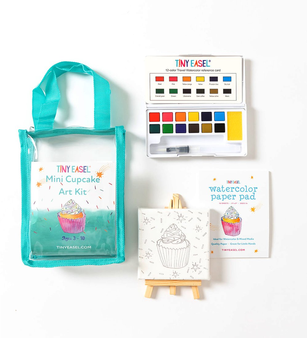 Tiny Easel Mini Cupcake Art Kit