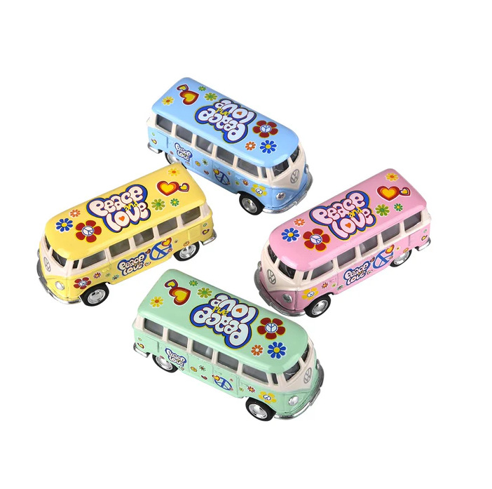 Mini 2.5" Die Cast Pull Back 1962 Volkswagen Bus