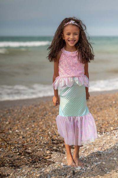 Pink Misty Mermaid Dress 3/4