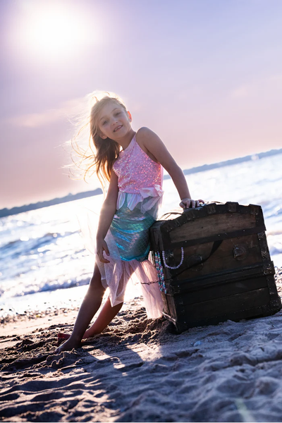 Pink Misty Mermaid Dress 3/4