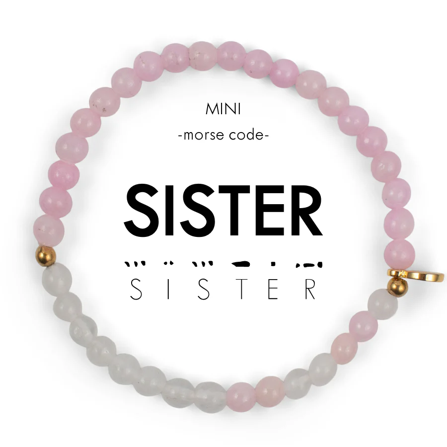 Mini Morse Code Bracelet - Sister