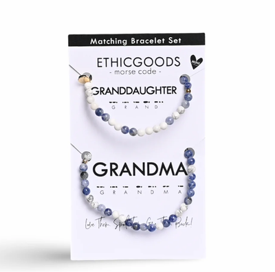 Morse Code Matching Set - GRANDMA & MINI GRANDDAUGHTER