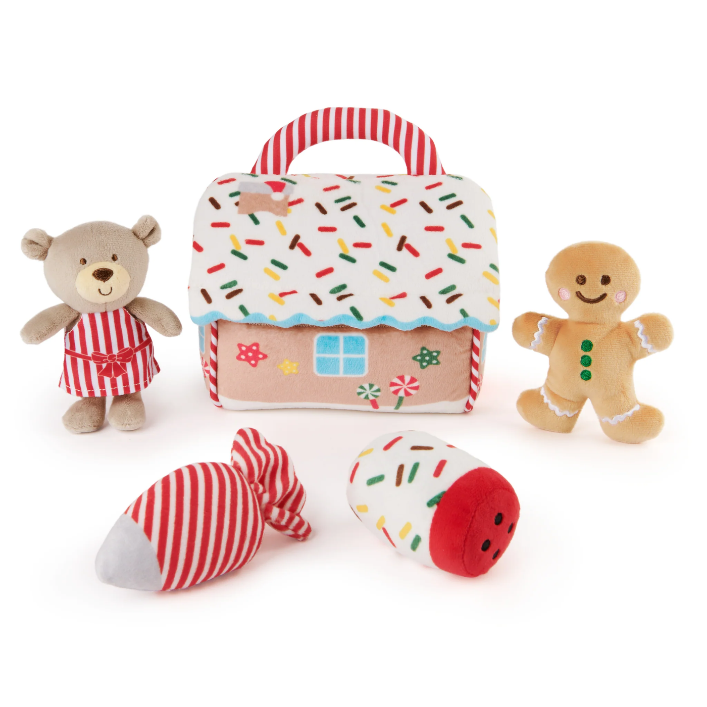 My First Plush Gingerbread House Playset