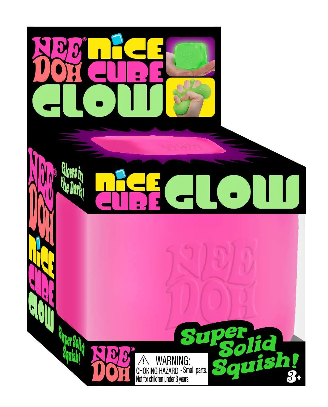 NEW Nee Doh Nice Cube Glow