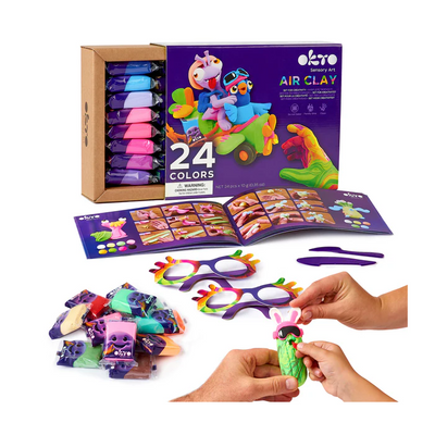 OKTO Air Dry Clay 24 Piece Set