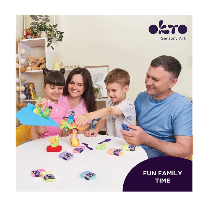 OKTO Air Dry Clay 24 Piece Set