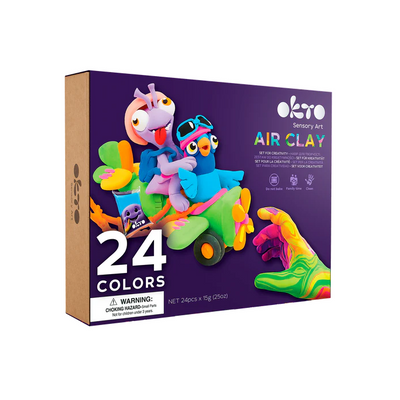 OKTO Air Dry Clay 24 Piece Set