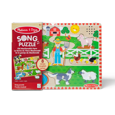 Old MacDonald's Farm Sound and Peg 8 Piece Puzzle