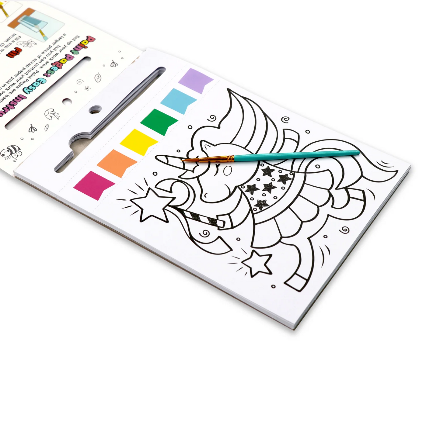 Paint Pages - Magical Creatues | Bright Stripes