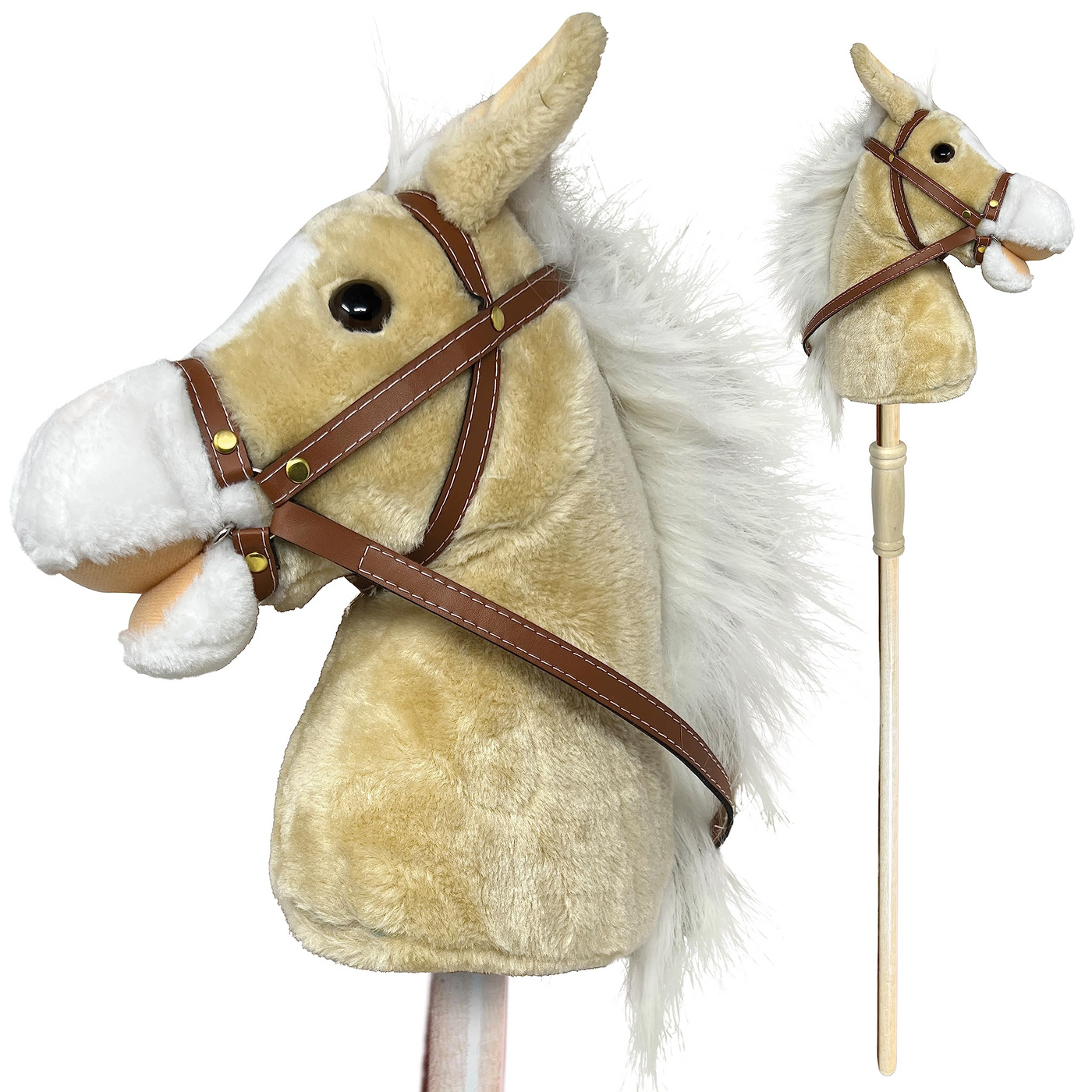 Palomino Stick Horse