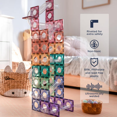 Connetix Pastel Ball Run Pack 106 pc