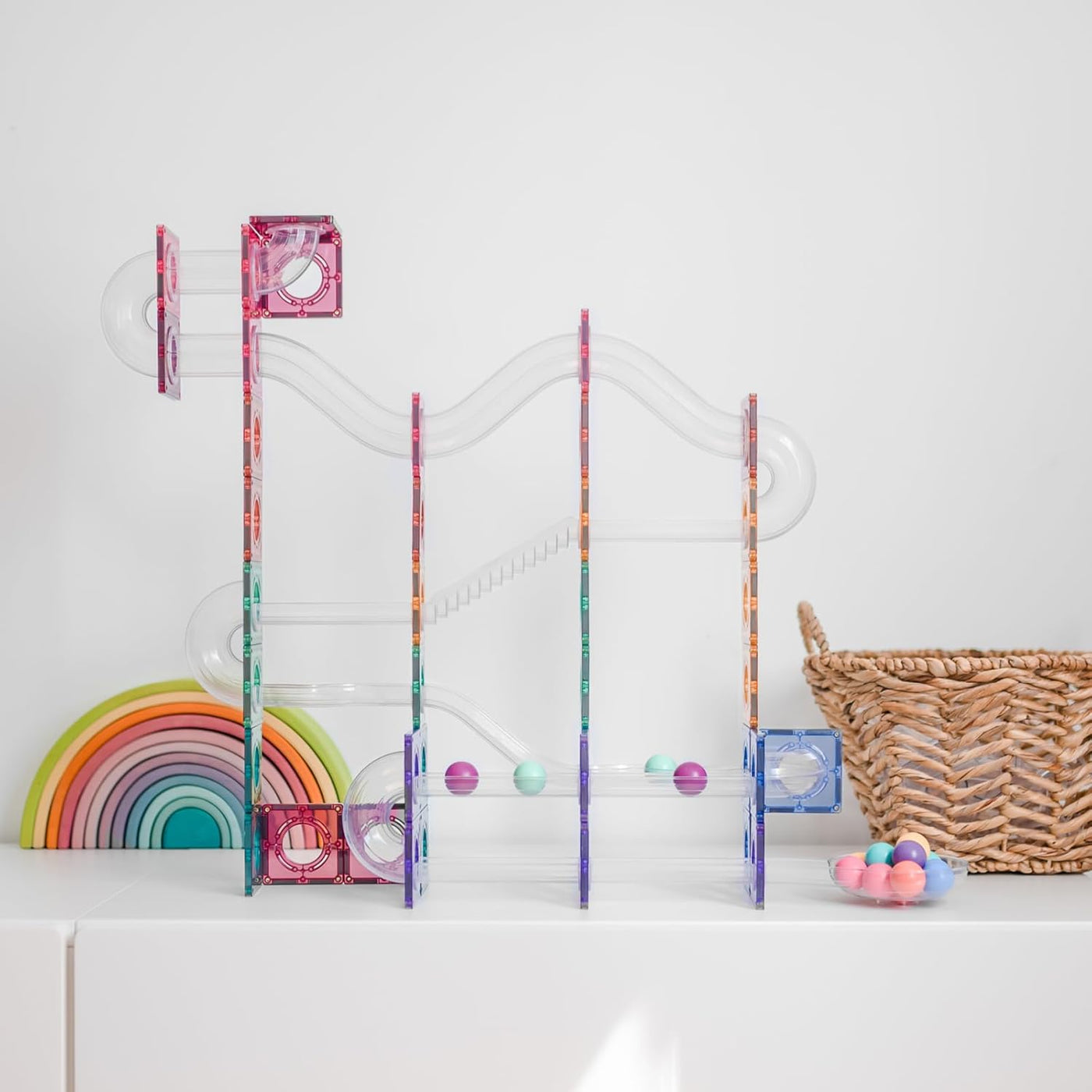 Connetix Pastel Ball Run Pack 106 pc