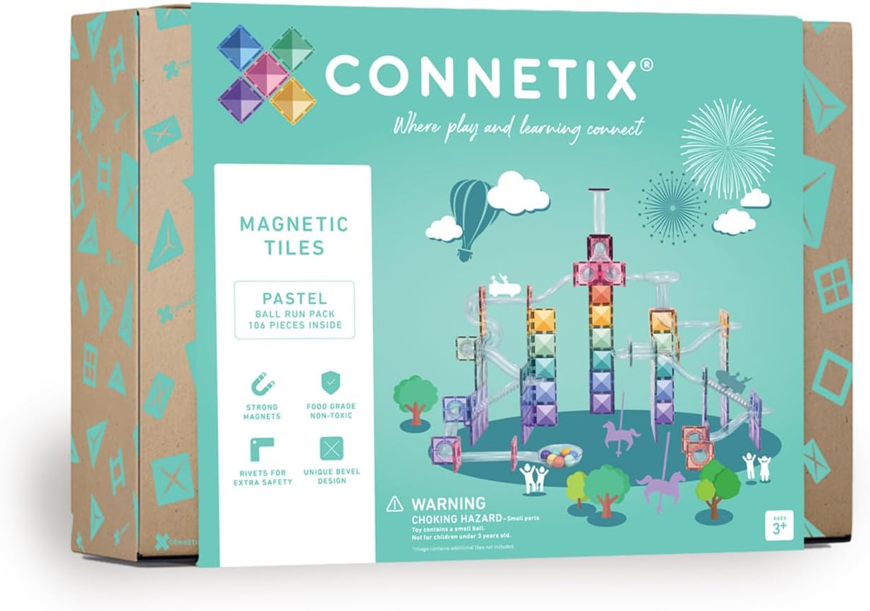Connetix Pastel Ball Run Pack 106 pc