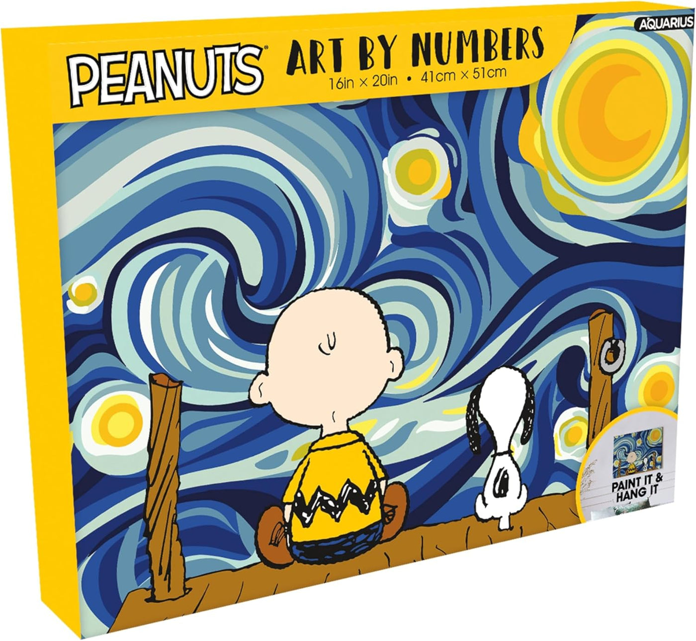 Peanuts Starry Nigh Paint by Number Canvas Kit