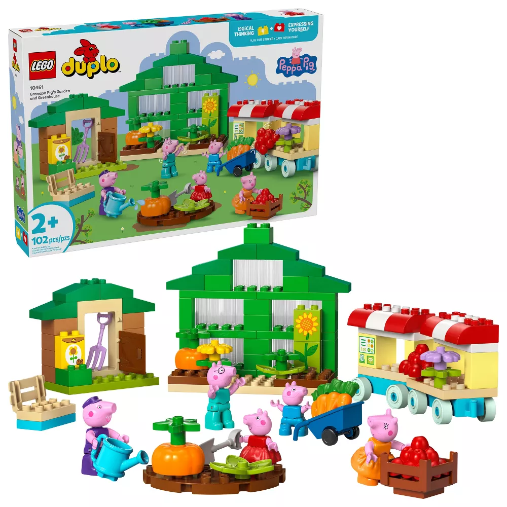 Lego Duplo Grandpa Pig's Garden and Greenhouse