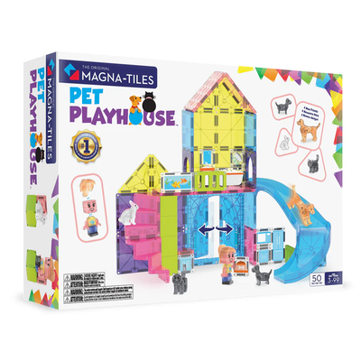 Magna-Tiles 50 Piece Pet Playhouse