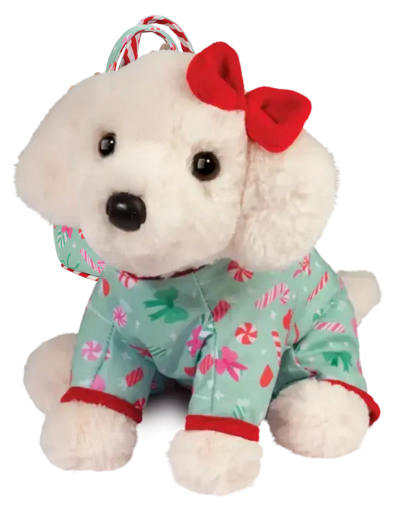White Lab with Sweet Bows PJs - Small
