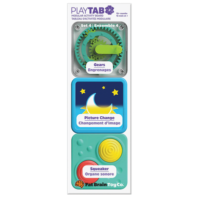 PlayTab Sensory Set 4 - Gears, Picture Change, Squeaker