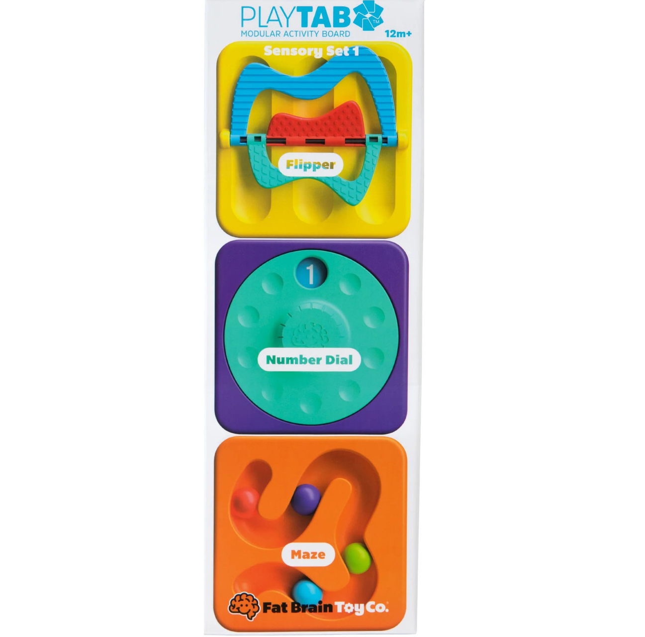 PlayTab Sensory Set 1 - Flipper, Number Dial, Maze