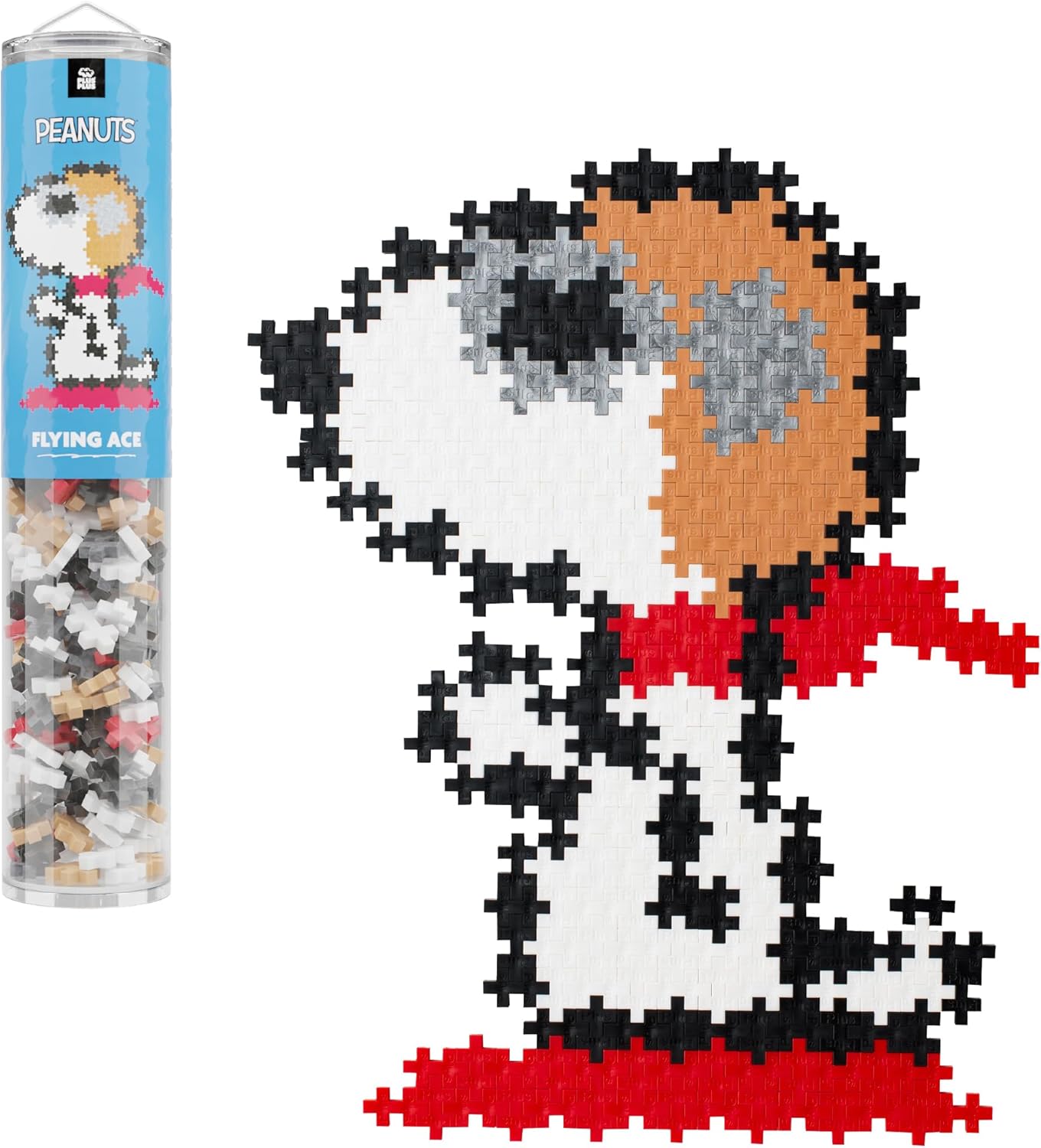 Plus Plus Peanuts 275 Piece Puzzle by Number Snoopy Flying Ace