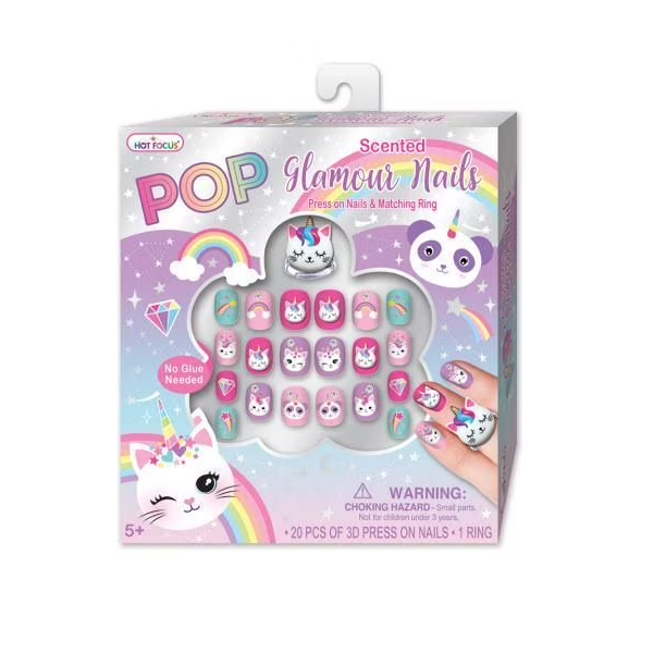 Pop Glamour Caticorn Press On Nails