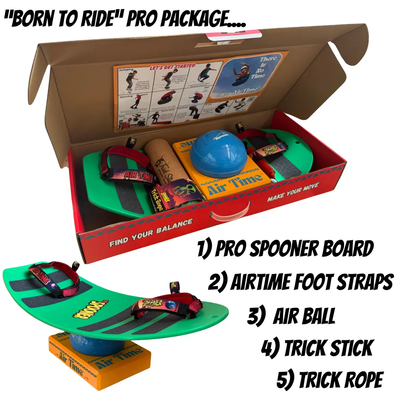 Spooner Board Pro “Born To Ride” Package with AirTime Footstraps