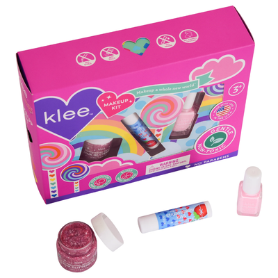 Spinning Pink Makeup Kit with Bioglitter