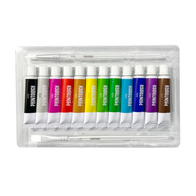 Paintology Acrylic Paints Set - Classic Colors - Set of 12
