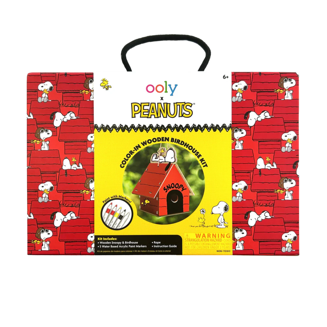 Peanuts Color-In Wooden Birdhouse Kit