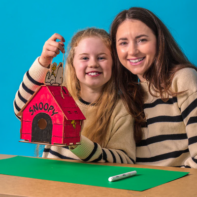Peanuts Color-In Wooden Birdhouse Kit