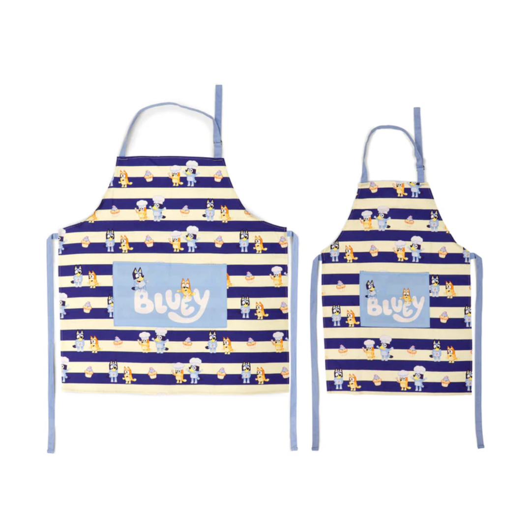 Handstand Kitchen Bluey Adult and Child Apron Set – The Toy Shoppe