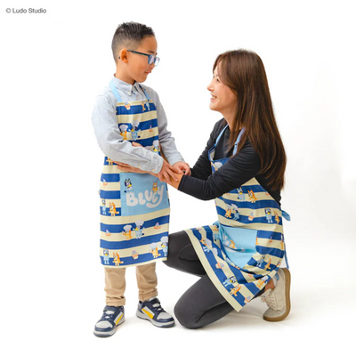 Handstand Kitchen Bluey Adult and Child Apron Set