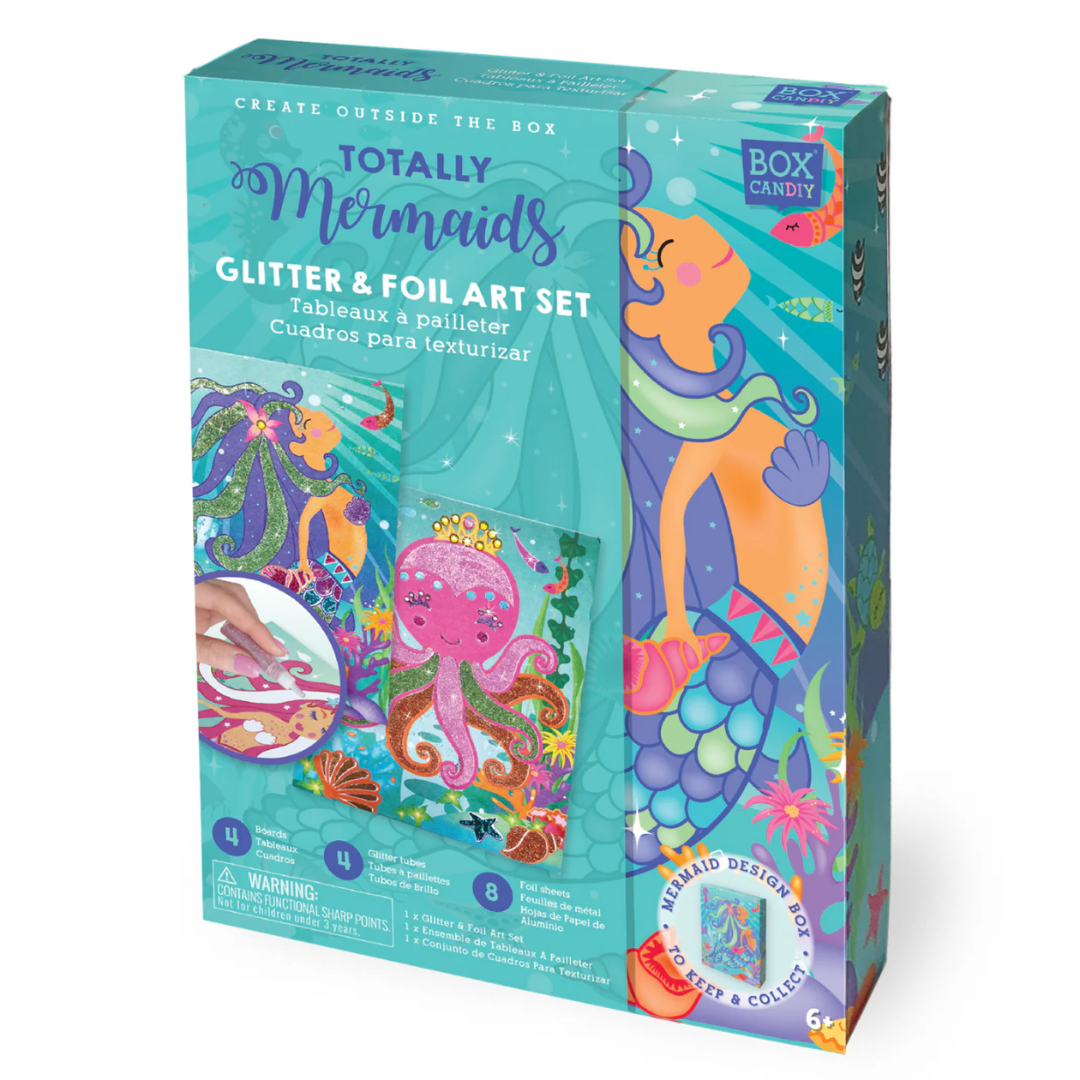 Totally Mermaids Glitter & Foil Art Set