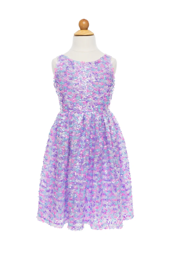 Purple Party Sequins Dress Size 5-6