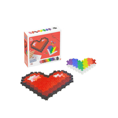 Plus Plus Puzzle by Number Hearts