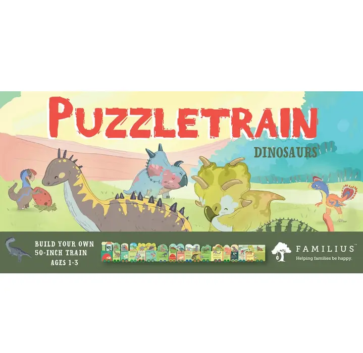 Puzzle Train Dinosaurs