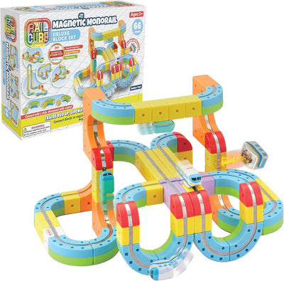 Rail Cube Magnetic Monorail Deluxe 66 Block Set