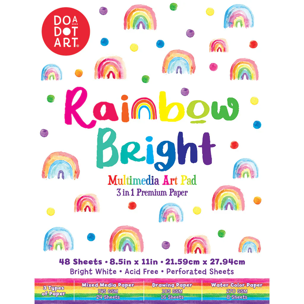 Do A Dot Rainbow Bright Multimedia Art Pad