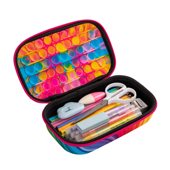 Zip & Pop Storage Box Sensory Pencil Case Rainbow